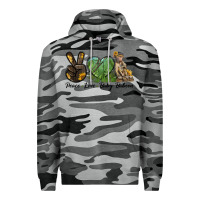 Slate Camo Peace Love Baby Baboon Premium Hoodie - LillyAllenDesigns