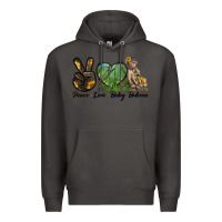 Smoke Peace Love Baby Baboon Premium Hoodie - LillyAllenDesigns