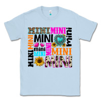 Dusty Blue mini gemstone sunflower Classic Tee - texasbilliewilder
