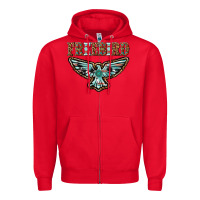 Red thunderbird freebird Zipper Hoodie - texasbilliewilder
