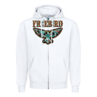 White thunderbird freebird Zipper Hoodie - texasbilliewilder