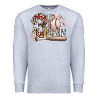 Heather Grey three up down Premium Sweatshirt - RacoonDesign