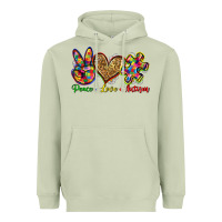 Matcha peace love autism Heavyweight Hoodie - Zillion Design Studio