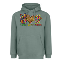Sage peace love autism Heavyweight Hoodie - Zillion Design Studio