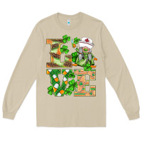 Mushroom st.patricks nurse love gnomies Long Sleeve Tee - BarkalooDesign