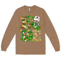 Toasted Coconut st.patricks nurse love gnomies Long Sleeve Tee - BarkalooDesign
