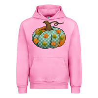 Fuchsia Pink blue plaid autumn pumpkin Urban Hoodie - Jasminsmagicworld
