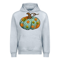Heather Grey blue plaid autumn pumpkin Urban Hoodie - Jasminsmagicworld