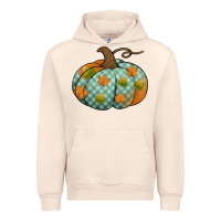 Sandshell blue plaid autumn pumpkin Urban Hoodie - Jasminsmagicworld