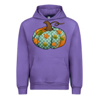 Tulip blue plaid autumn pumpkin Urban Hoodie - Jasminsmagicworld