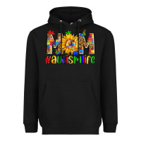 Black mom #autism life Heavyweight Hoodie - Zillion Design Studio