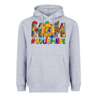 Heather Grey mom #autism life Heavyweight Hoodie - Zillion Design Studio