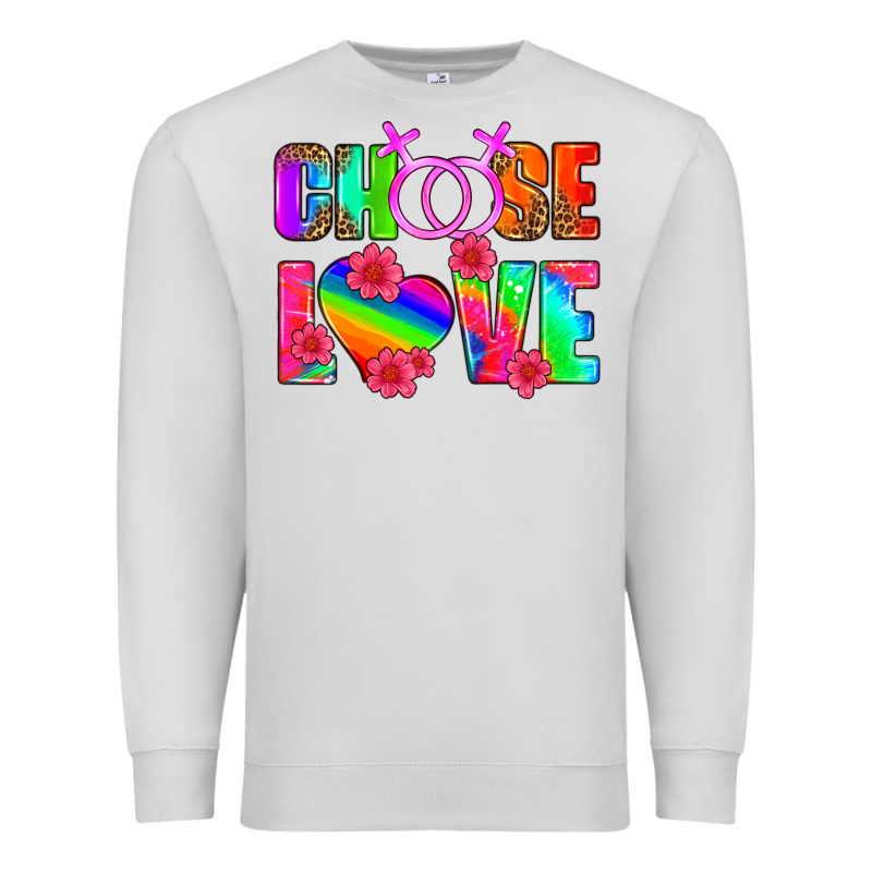 Choose Love (lesbian) Premium Sweatshirt by HRA Design Shop | Teevron