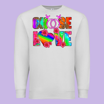 Choose Love (lesbian) Premium Sweatshirt Designed By Hra Design Shop