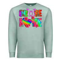Seafoam choose love (lesbian) Premium Sweatshirt - HRA Design Shop