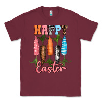 Burgundy Happy Easter Classic Tee - RanaPortraitStore