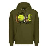 Army Green for the love of the game tennis Premium Hoodie - BarkalooDesign