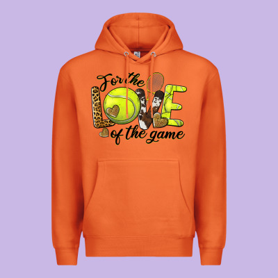 For The Love Of The Game Tennis Premium Hoodie Designed By Barkaloodesign