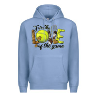 Colony Blue for the love of the game tennis Premium Hoodie - BarkalooDesign