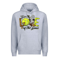 Heather Grey for the love of the game tennis Premium Hoodie - BarkalooDesign