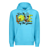 Ocean Blue for the love of the game tennis Premium Hoodie - BarkalooDesign