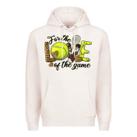 Pale Pink for the love of the game tennis Premium Hoodie - BarkalooDesign