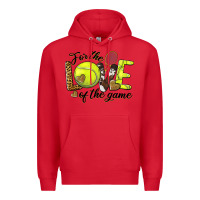 Red for the love of the game tennis Premium Hoodie - BarkalooDesign