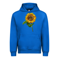 Cobalt mammoth sunflower Urban Hoodie - LillyAllenDesigns