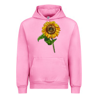 Fuchsia Pink mammoth sunflower Urban Hoodie - LillyAllenDesigns
