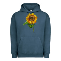Pigment Midnight Navy mammoth sunflower Urban Hoodie - LillyAllenDesigns