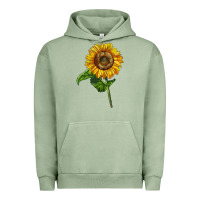 Pigment Oil Green mammoth sunflower Urban Hoodie - LillyAllenDesigns