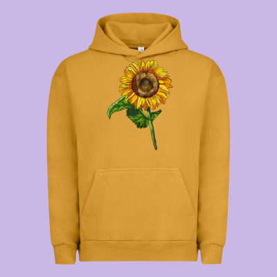 Mammoth Sunflower Urban Hoodie Designed By Lillyallendesigns