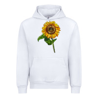 White mammoth sunflower Urban Hoodie - LillyAllenDesigns