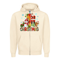 Sandshell 1st christmas santa and snowman Zipper Hoodie - Zillion Design Studio