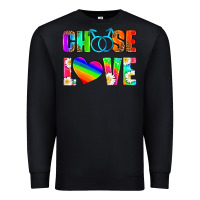 Black choose love (gay) Premium Sweatshirt - HRA Design Shop