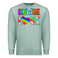Seafoam choose love (gay) Premium Sweatshirt - HRA Design Shop