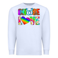 White choose love (gay) Premium Sweatshirt - HRA Design Shop