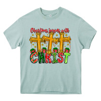 Arona christmas begins with christ Heavy Core Tee - CowhideDigitalArt
