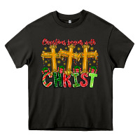 Asphalt christmas begins with christ Heavy Core Tee - CowhideDigitalArt