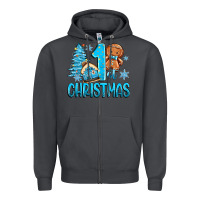 Smoke 1st christmas gingerbread boy Zipper Hoodie - Zillion Design Studio