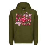 Army Green best mom ever Premium Hoodie - NancyCooperArtShop