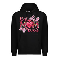 Black best mom ever Premium Hoodie - NancyCooperArtShop