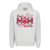 Dove Grey best mom ever Premium Hoodie - NancyCooperArtShop