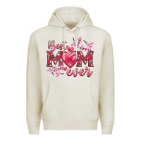 Oatmeal Heather best mom ever Premium Hoodie - NancyCooperArtShop