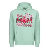 Seafoam best mom ever Premium Hoodie - NancyCooperArtShop
