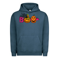 Pigment Midnight Navy boo pumpkins Urban Hoodie - Jasminsmagicworld