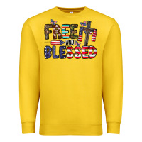 Lemon free and blessed Premium Sweatshirt - CowhideDigitalArt