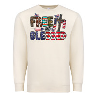 Sandshell free and blessed Premium Sweatshirt - CowhideDigitalArt