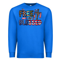 True Royal free and blessed Premium Sweatshirt - CowhideDigitalArt