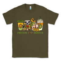 Army Green Obsessive cow disorder coffee cups Classic Tee - texasbilliewilder